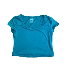 Turquoise Crop Top